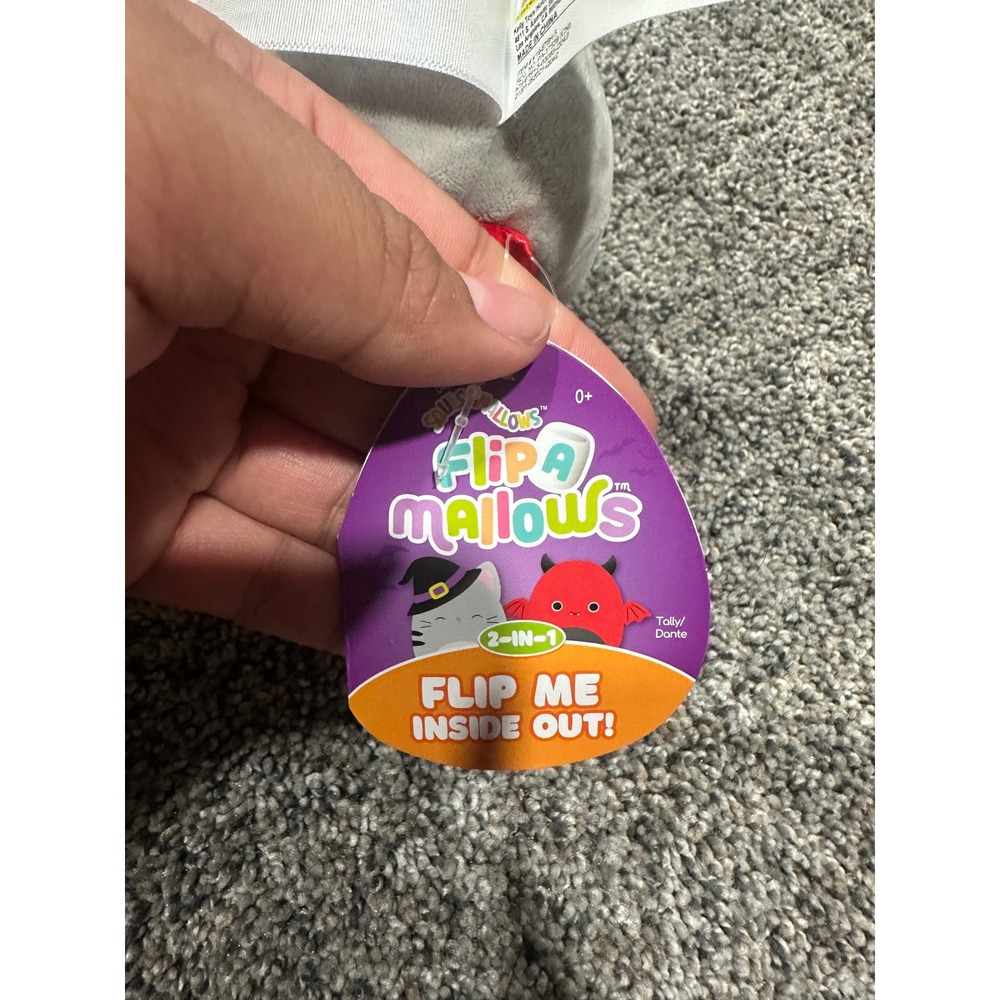 Squishmallows Flip-A-Mallows Halloween Tally Cat Witch Dante Devil Bat - Picture 2 of 7